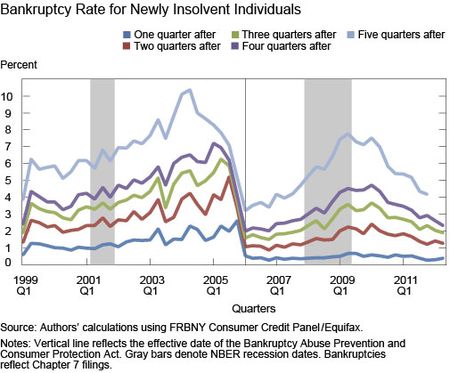 Bankruptcy Rate for Newly Insolvent Individuals