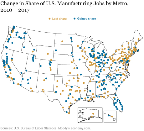 Where Are Manufacturing Jobs Coming Back?