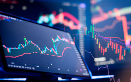 Photo: Planning and strategy financial portfolio and assets manager analyzing . Financial and banking - stock photography