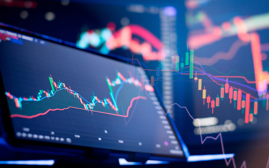 Photo: Planning and strategy financial portfolio and assets manager analyzing . Financial and banking - stock photography