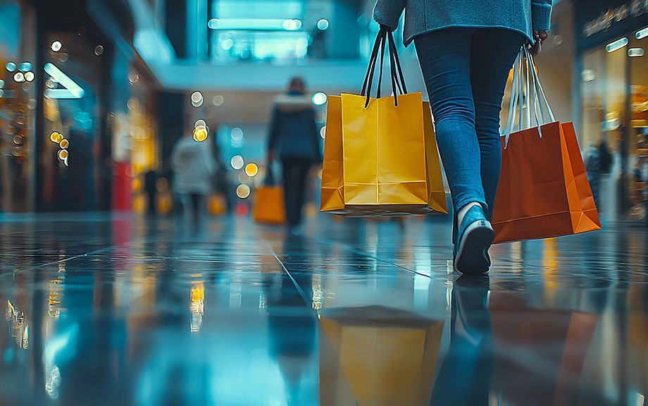 Shopping Spree in Modern Retail Environment