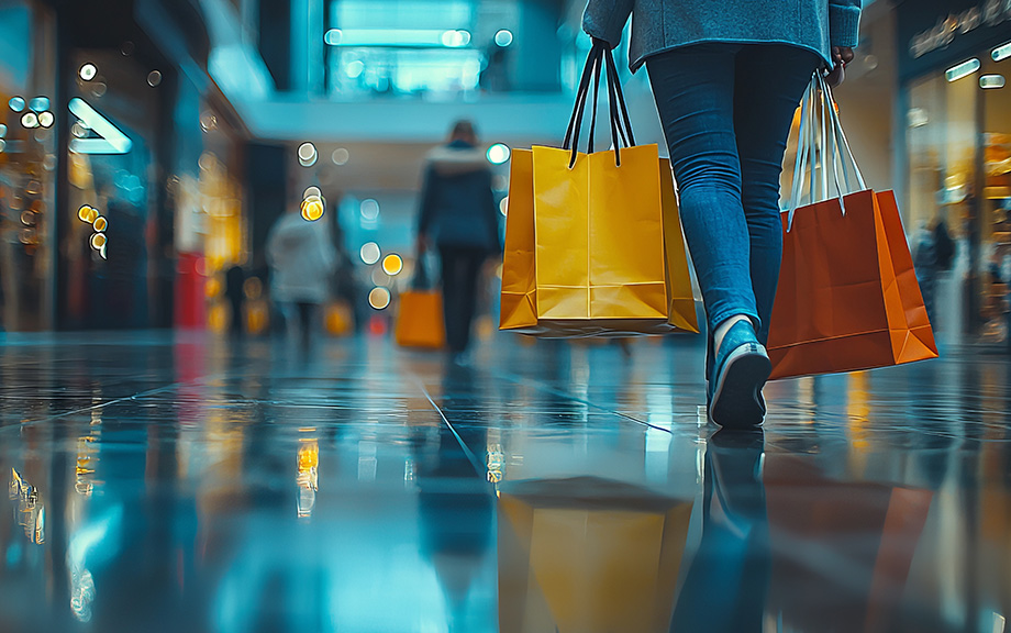 Shopping Spree in Modern Retail Environment
